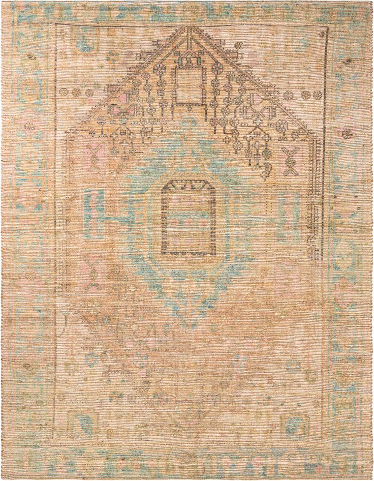 Detail image of 7' 10 x 10' Hand Woven Chenille Jute Rug