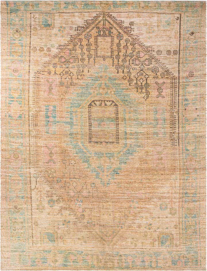 9' x 12' Hand Woven Chenille Jute Rug