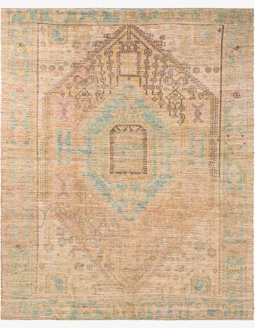 Khaki and Ivory Hand Woven Chenille Jute Rug