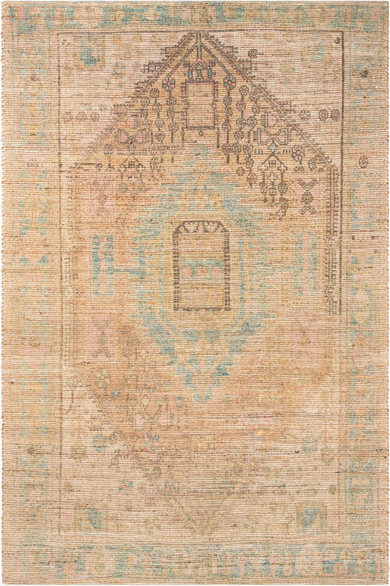 6' 1 x 9'  Hand Woven Chenille Jute Rug