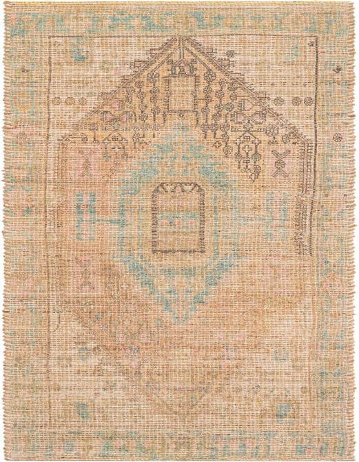 Detail image of 2' 2 x 8' Hand Woven Chenille Jute Runner Rug