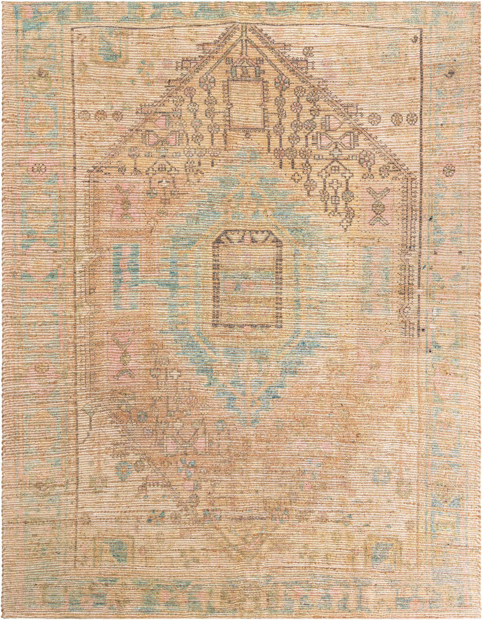 7' 10 x 7' 10 Hand Woven Chenille Jute Square Rug
