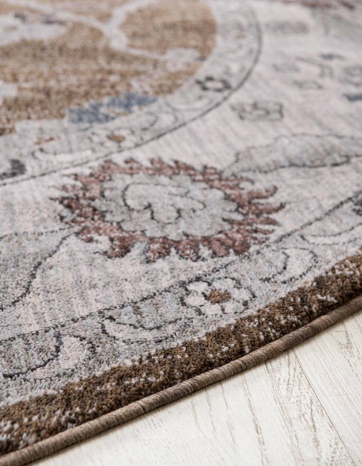 Detail image of 5' 3 x 8' Eco Southwestern Oval Rug