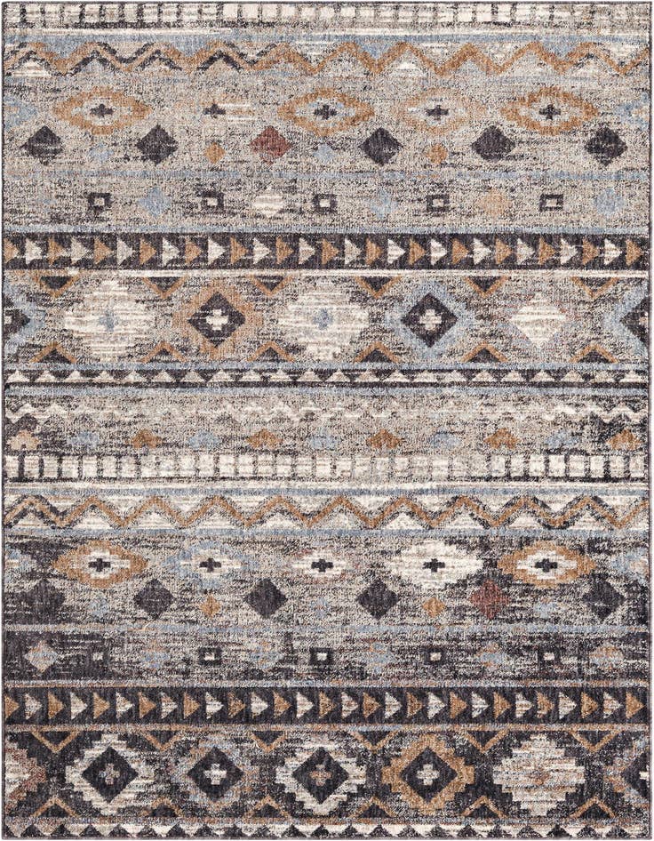 Detail image of 5' 3 x 8' Eco Southwestern Rug