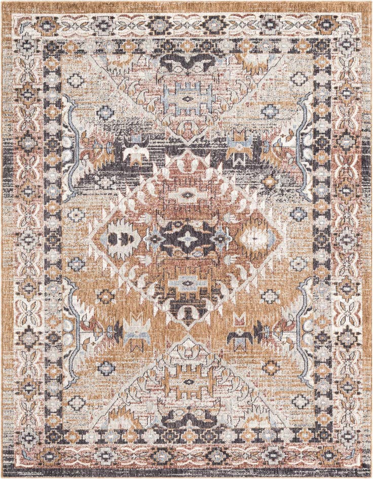 Detail image of 5' 3 x 8' Eco Southwestern Rug