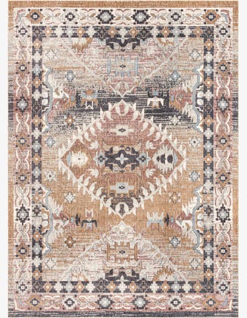 Khaki Gray Eco Southwestern Rug