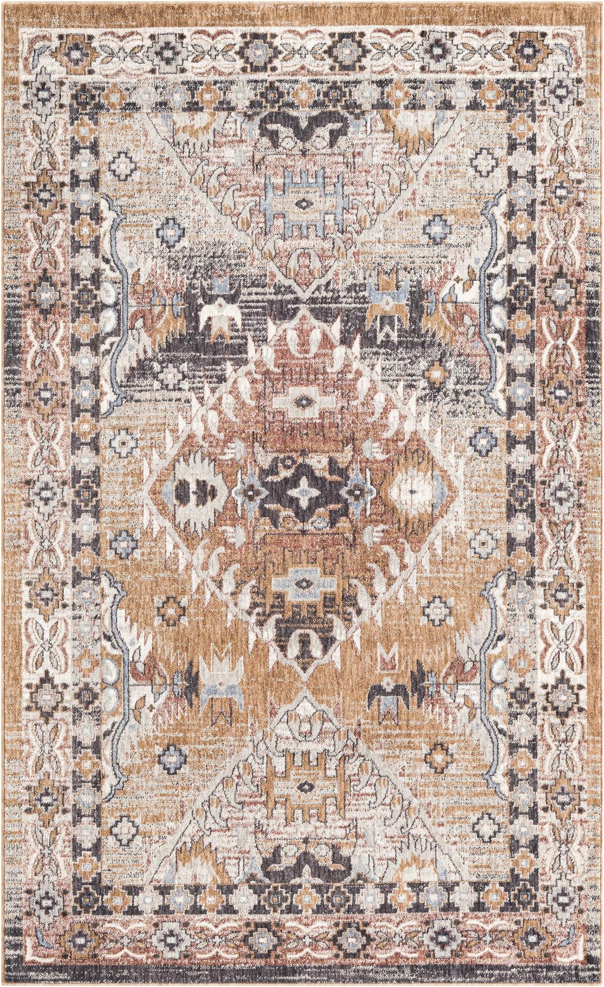 Primary image 5' 3 x 8' Eco Southwestern Rug