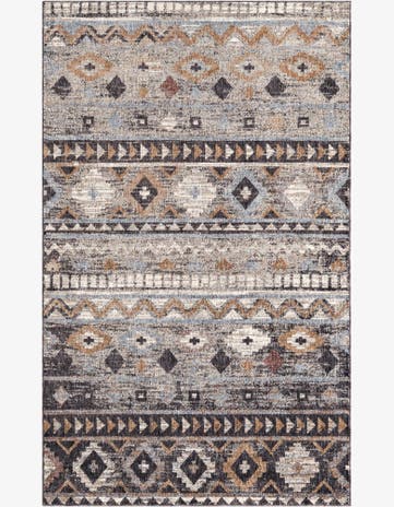 Khaki Gray Eco Southwestern Rug