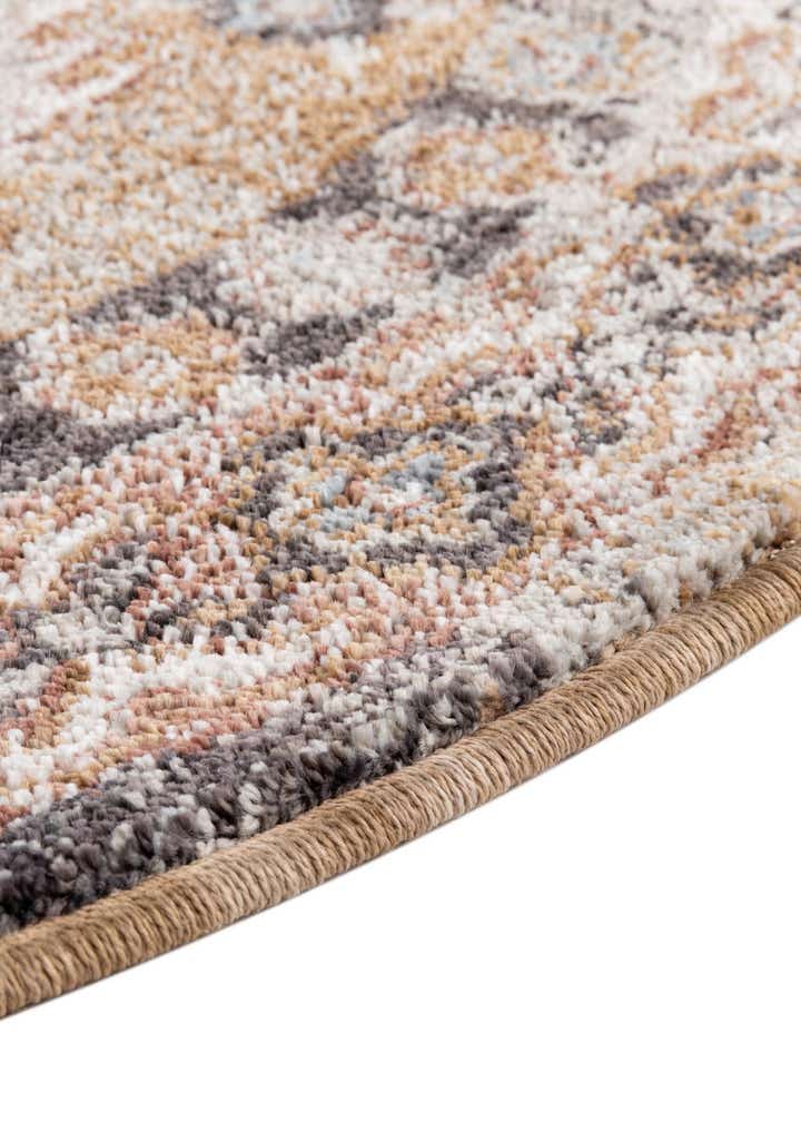 5' 3 x 5' 3 Eco Southwestern Round Rug
