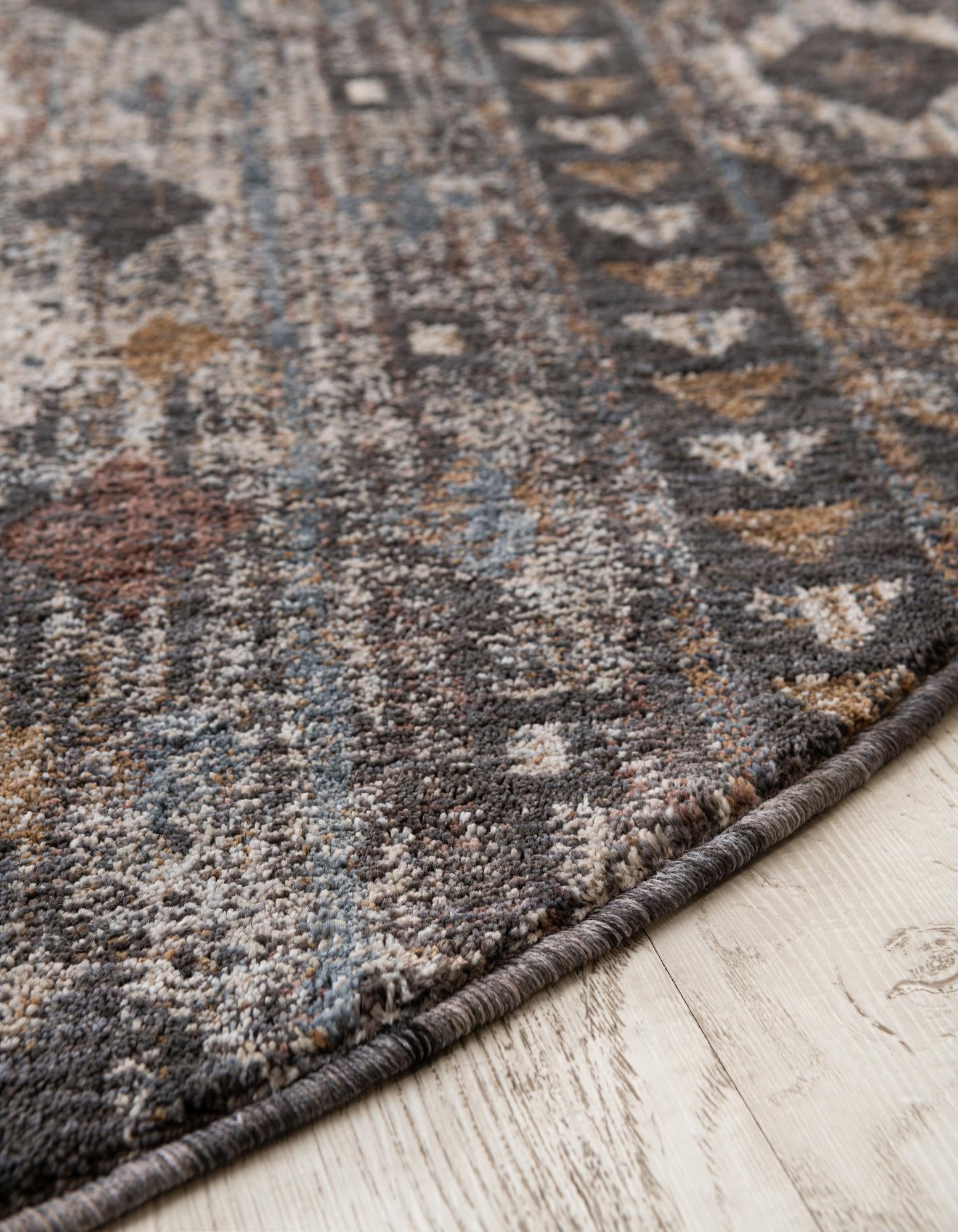 7' x 7' Eco Southwestern Round Rug