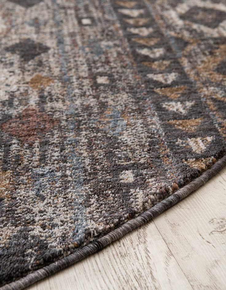 Detail image of 3' 3 x 3' 3 Eco Southwestern Round Rug
