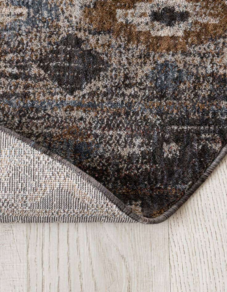 Detail image of 5' 3 x 5' 3 Eco Southwestern Round Rug