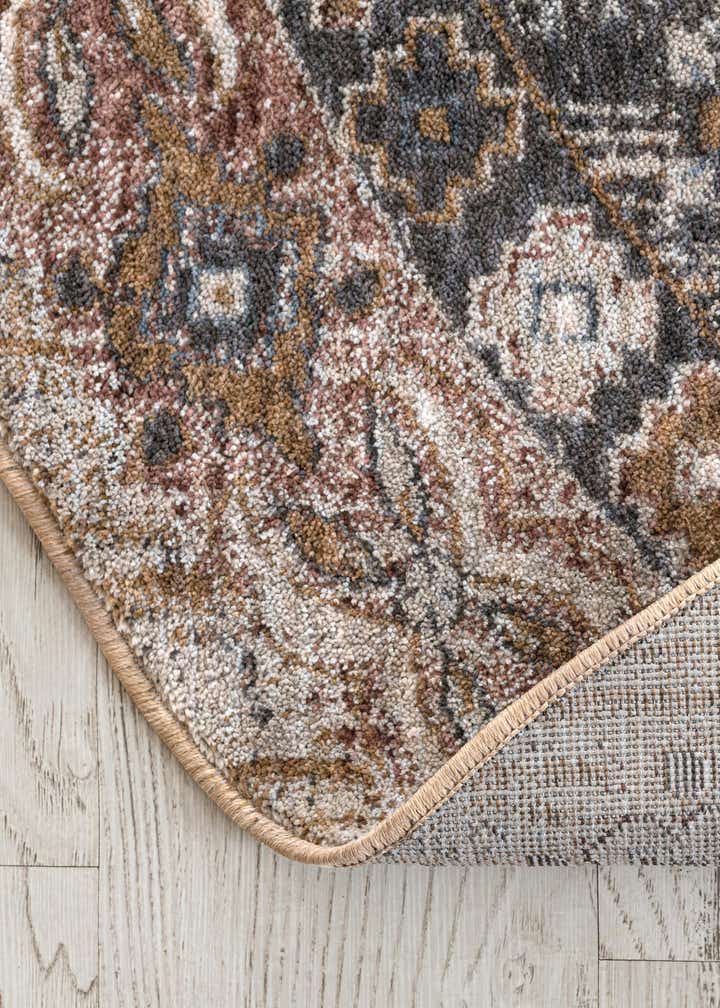 5' 3 x 5' 3 Eco Southwestern Round Rug