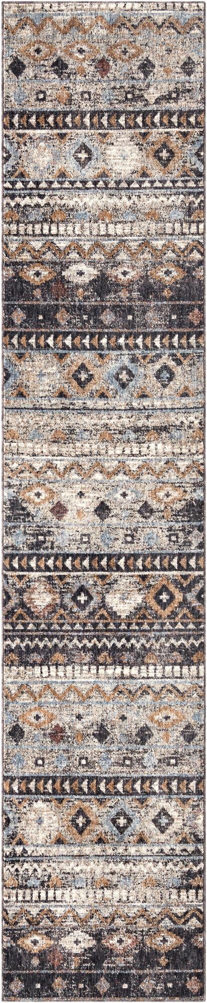 Primary image 2' 7 x 12' Eco Southwestern Runner Rug
