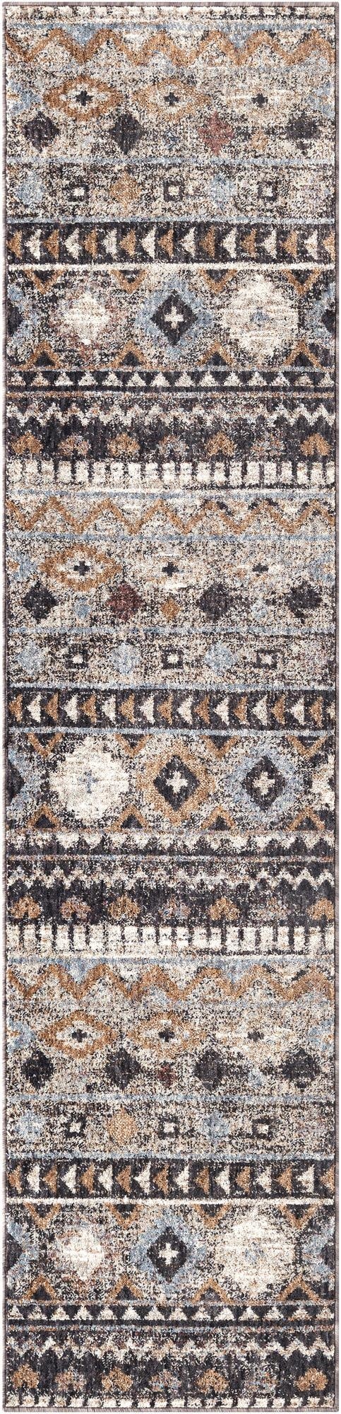 2' x 8' Eco Southwestern Runner Rug