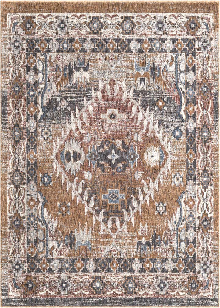 5' 3 x 5' 3 Eco Southwestern Square Rug