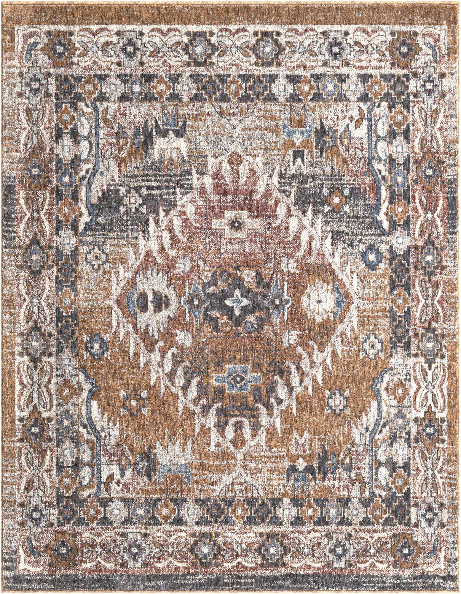 5' 3 x 5' 3 Eco Southwestern Square Rug
