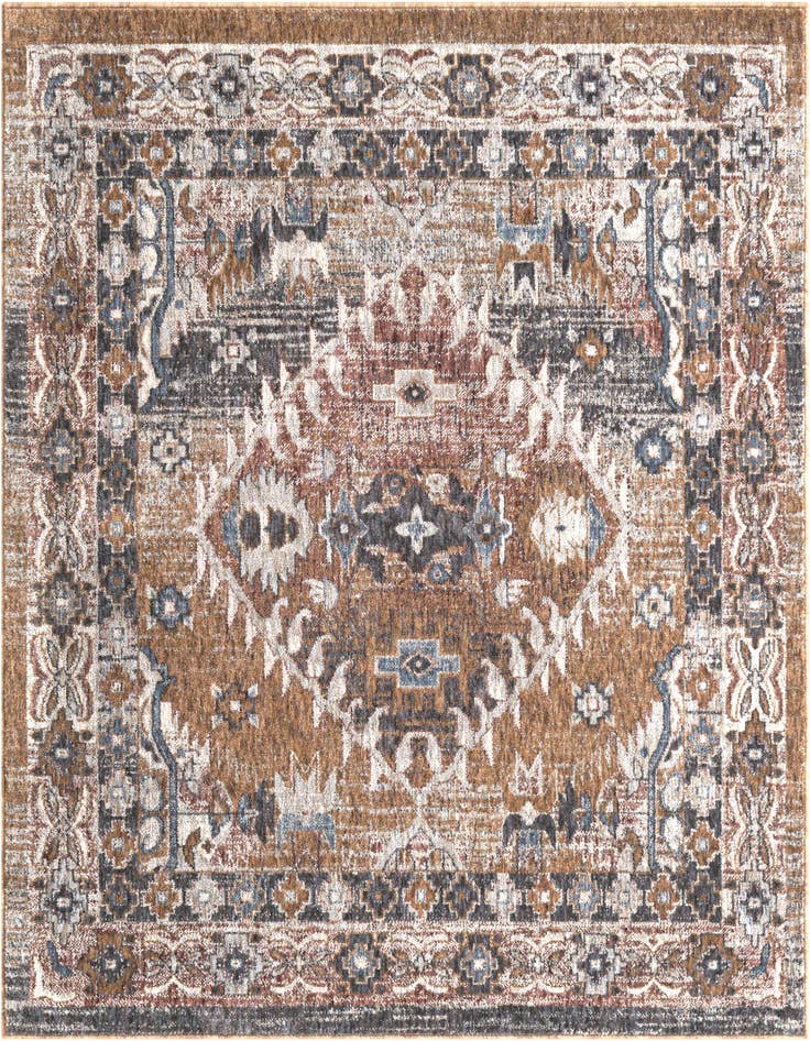 Detail image of 5' 3 x 5' 3 Eco Southwestern Square Rug