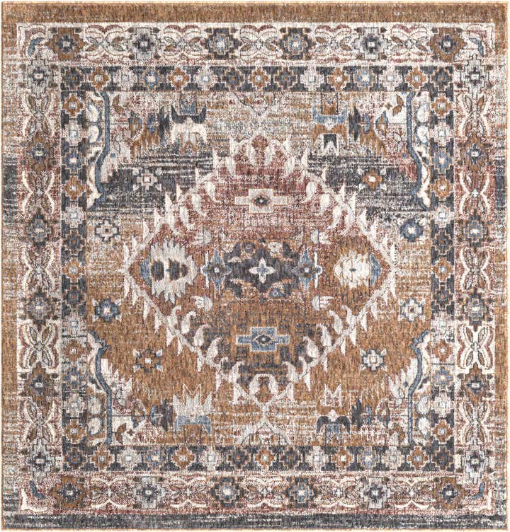 5' 3 x 5' 3 Eco Southwestern Square Rug