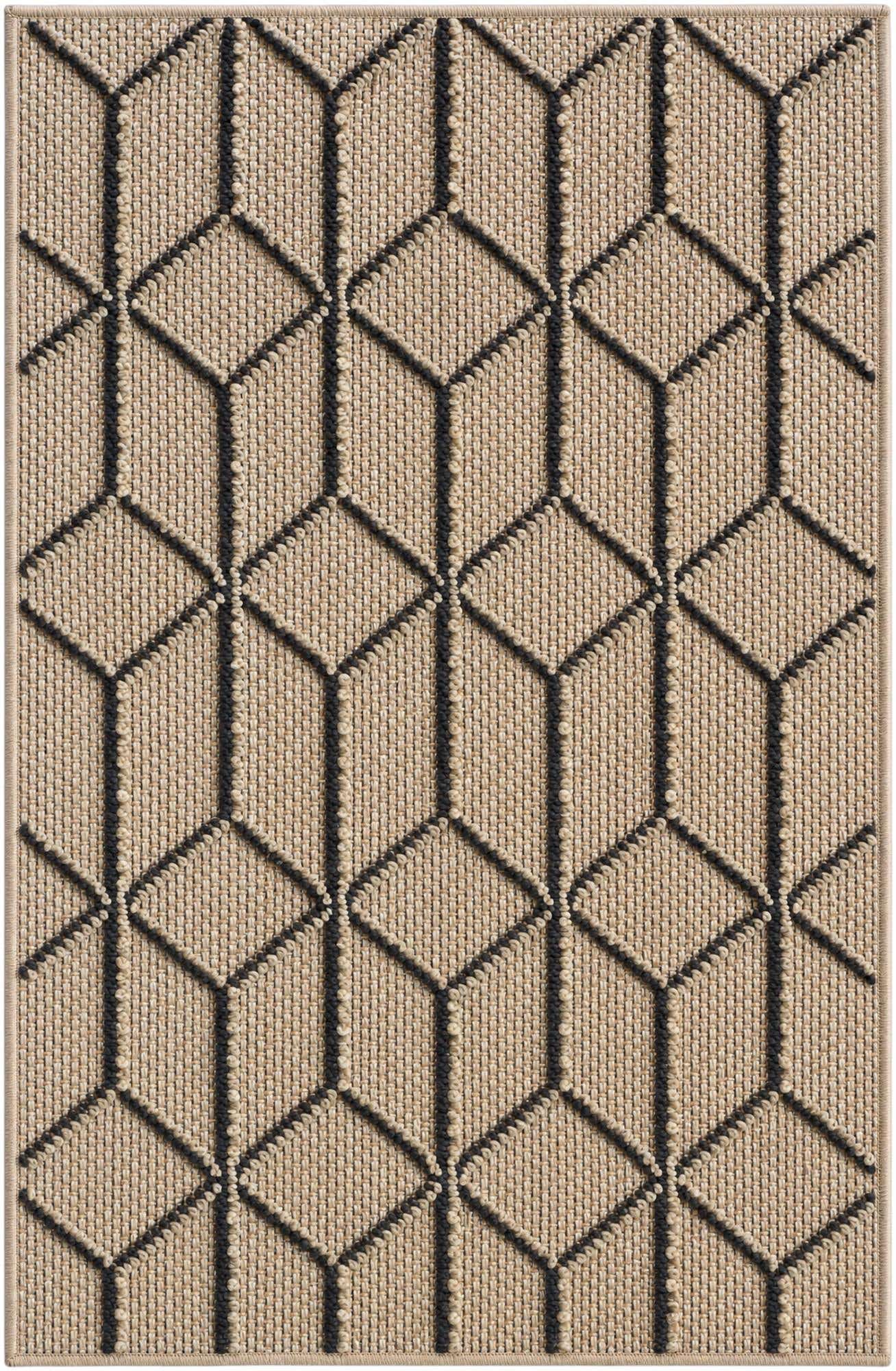 2' x 3' 1 Easy-Clean Lattice Indoor / Outdoor Rug