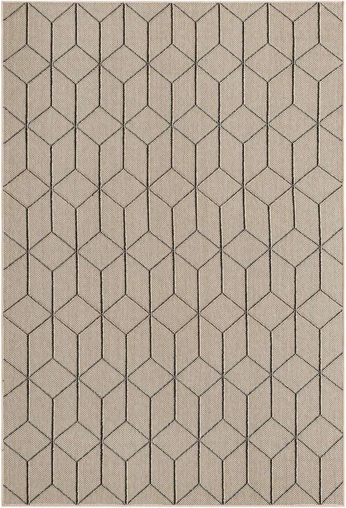 5' 3 x 8' Easy-Clean Lattice Indoor / Outdoor Rug