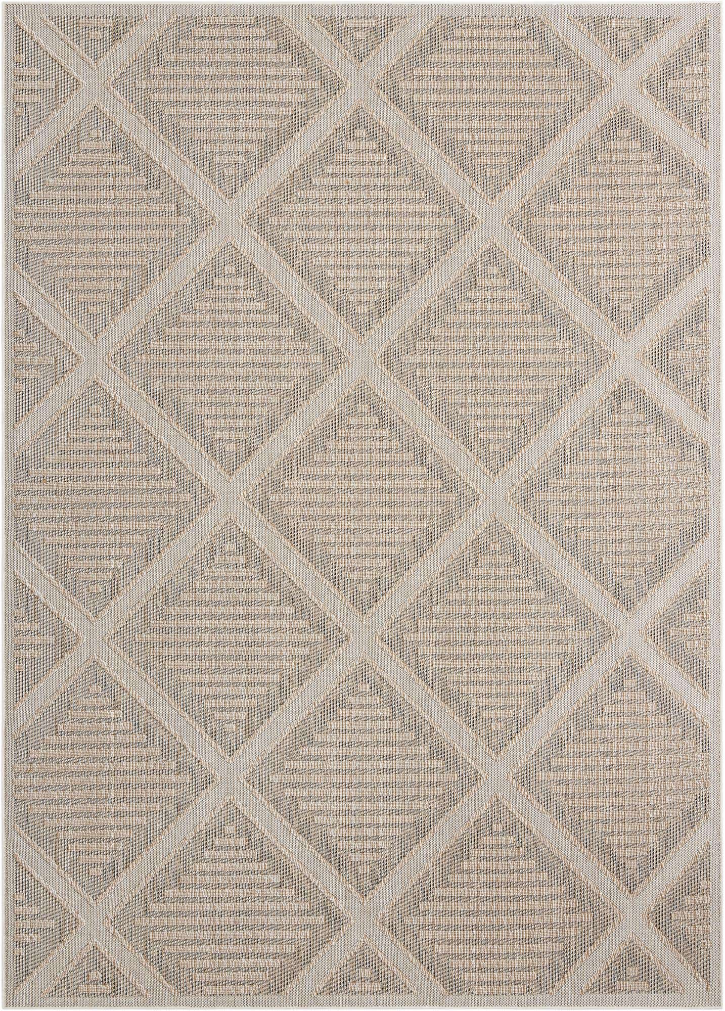 10' x 14' 1 Easy-Clean Lattice Indoor / Outdoor Rug