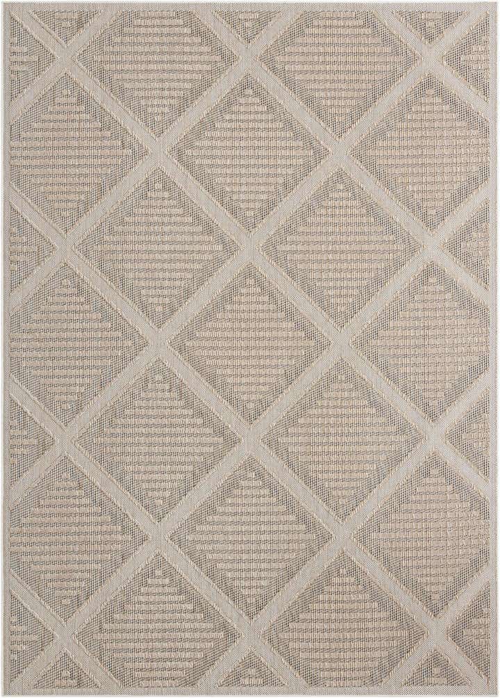 10' x 14' 1 Easy-Clean Lattice Indoor / Outdoor Rug