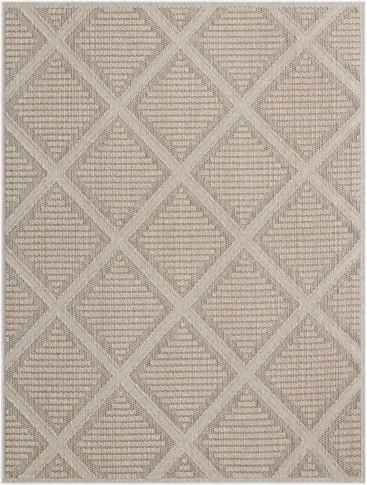 9' x 12' Easy-Clean Lattice Indoor / Outdoor Rug