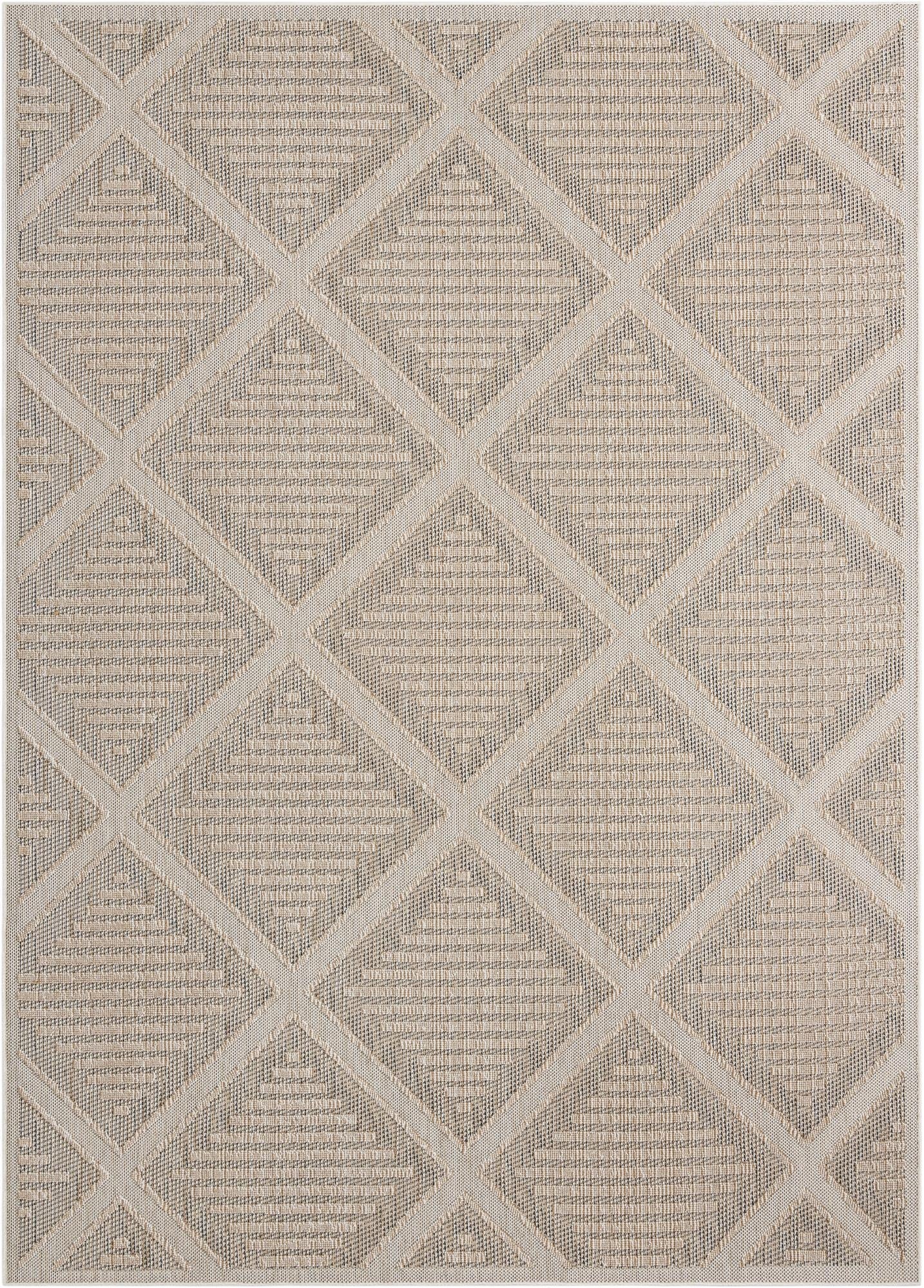 10' x 14' 1 Washable Lattice Indoor / Outdoor Rug