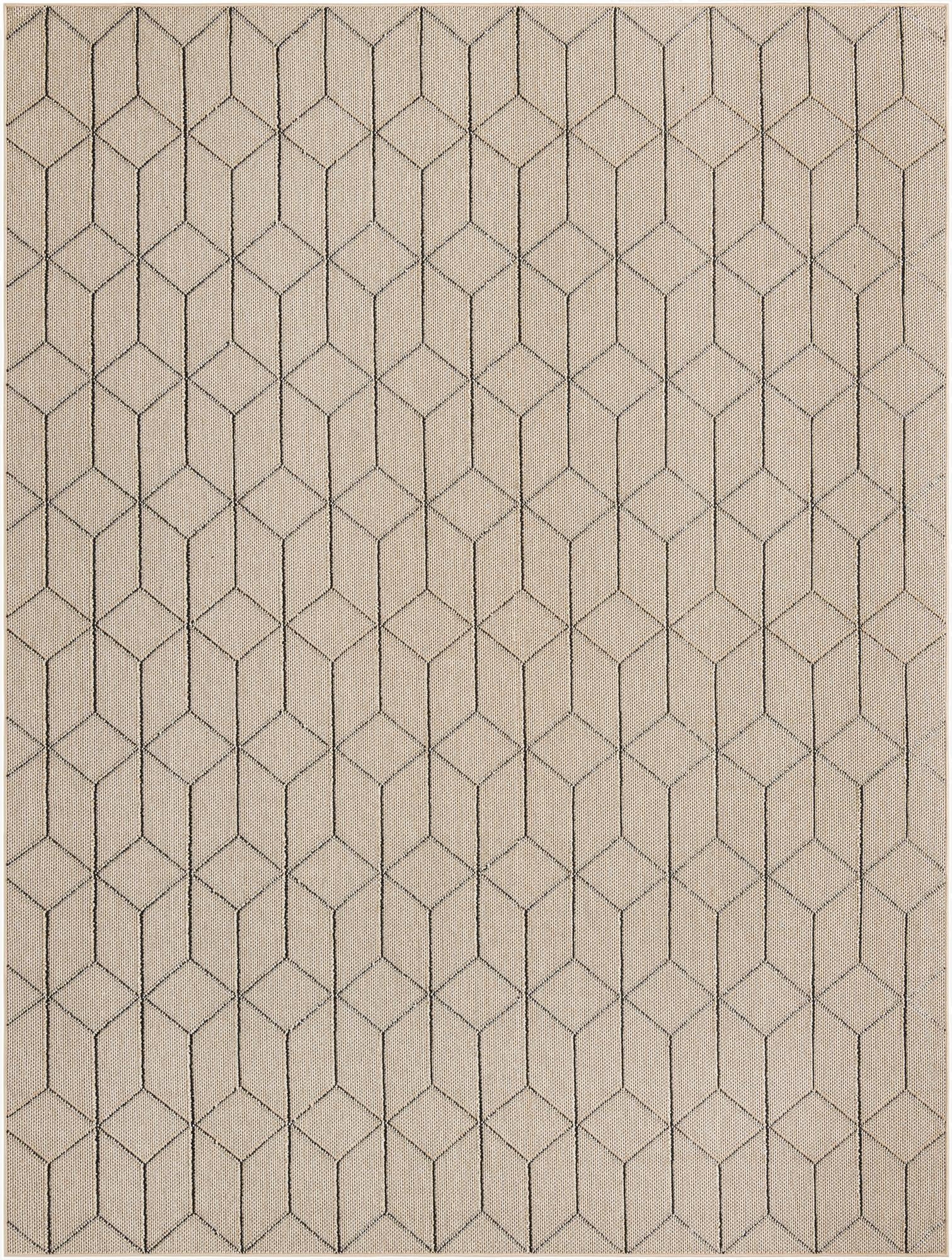 9' x 12' Washable Lattice Indoor / Outdoor Rug