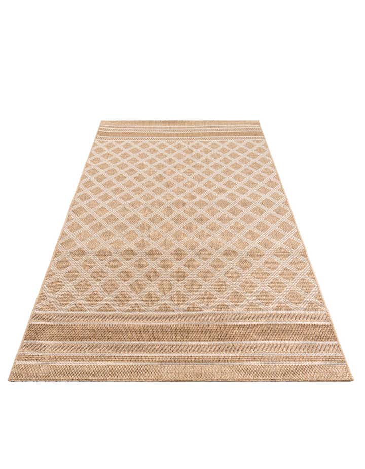 4' 10 x 7' 8 Easy-Clean Modern Indoor / Outdoor Rug