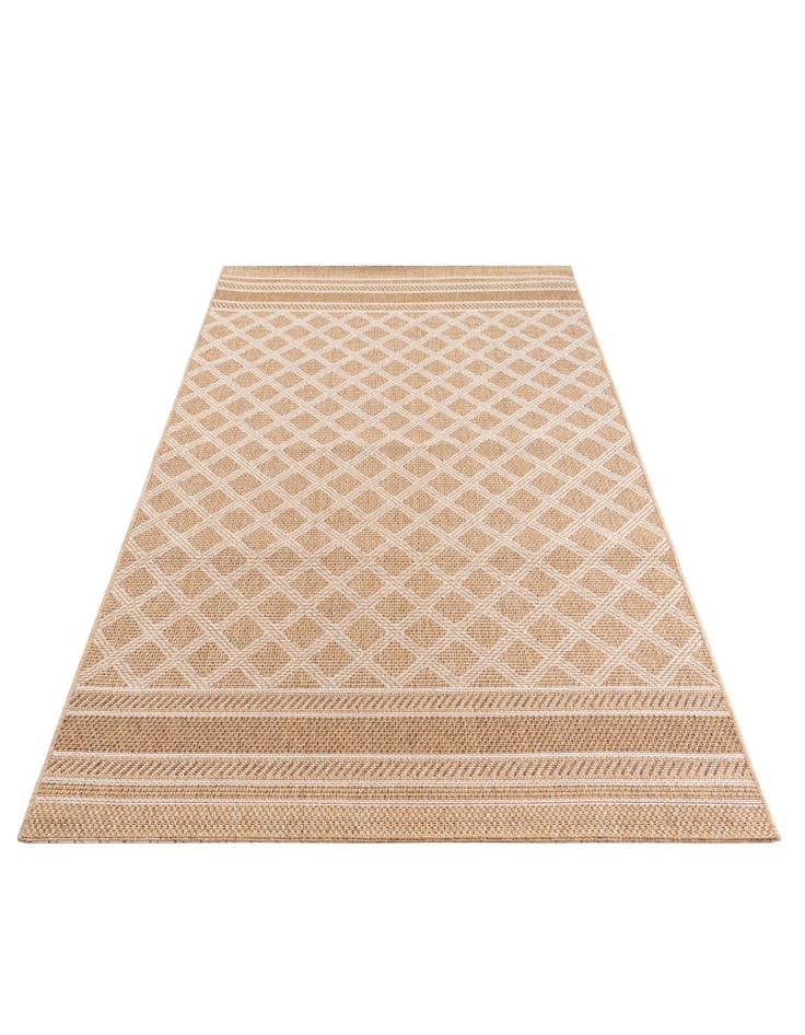 Detail image of 4' 10 x 7' 8 Easy-Clean Modern Indoor / Outdoor Rug