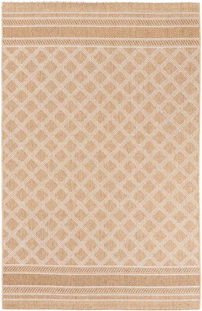 4' 10 x 7' 8 Easy-Clean Modern Indoor / Outdoor Rug