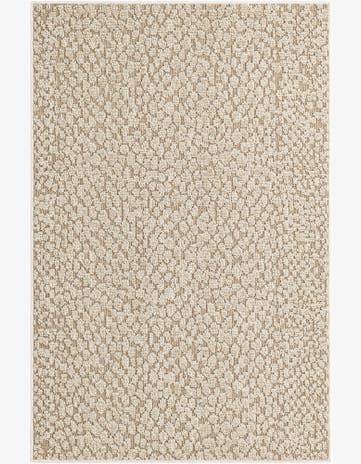 Khaki Easy-Clean Safari Indoor / Outdoor Rug