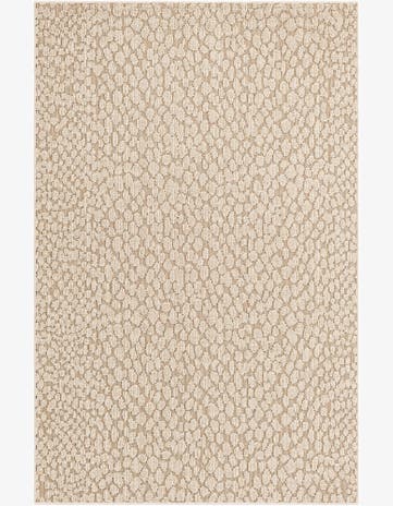 Khaki Easy-Clean Safari Indoor / Outdoor Rug