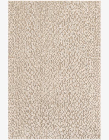 6' 1 x 9' Easy-Clean Safari Indoor / Outdoor Rug