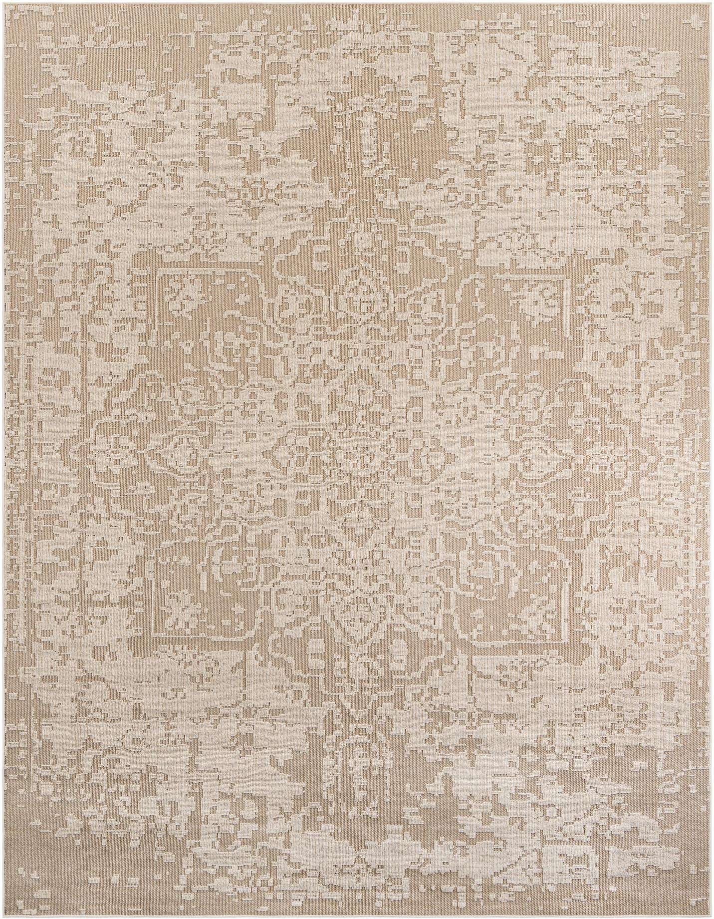 10' x 14' 1 Easy-Clean Traditional Indoor / Outdoor Rug