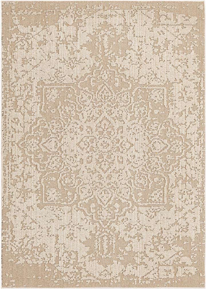 5' 3 x 8' Easy-Clean Traditional Indoor / Outdoor Rug