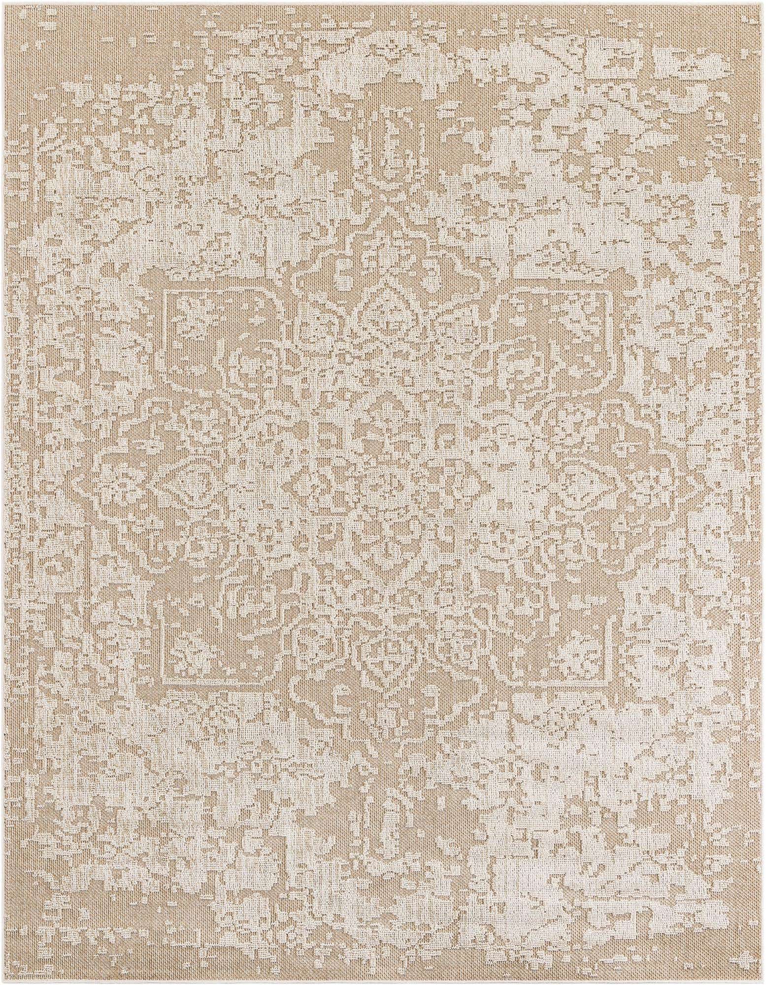 7' 10 x 10' Easy-Clean Traditional Indoor / Outdoor Rug