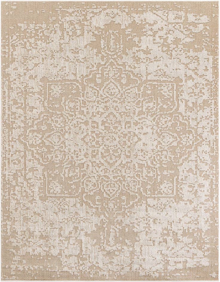 Detail image of 7' 10 x 10' Easy-Clean Traditional Indoor / Outdoor Rug