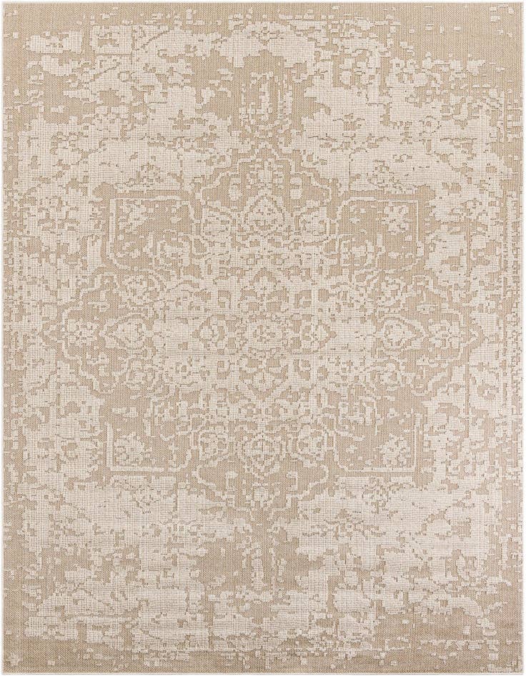 Detail image of 9' x 12' Easy-Clean Traditional Indoor / Outdoor Rug
