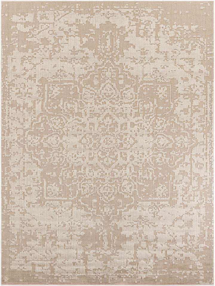 9' x 12' Easy-Clean Traditional Indoor / Outdoor Rug