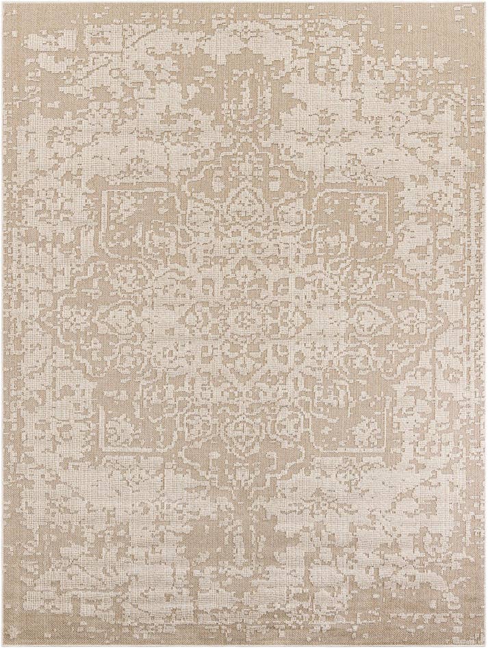 Detail image of 9' x 12' Easy-Clean Traditional Indoor / Outdoor Rug