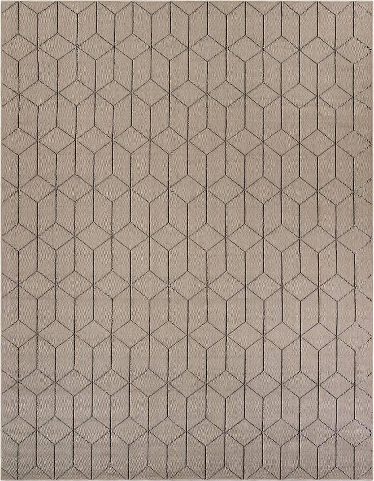 Detail image of 10' x 14' 1 Easy-Clean Trellis Indoor / Outdoor Rug