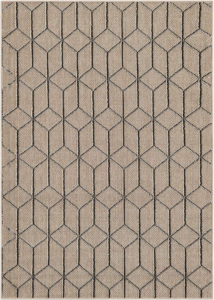 4' 1 x 6' 1 Easy-Clean Trellis Indoor / Outdoor Rug