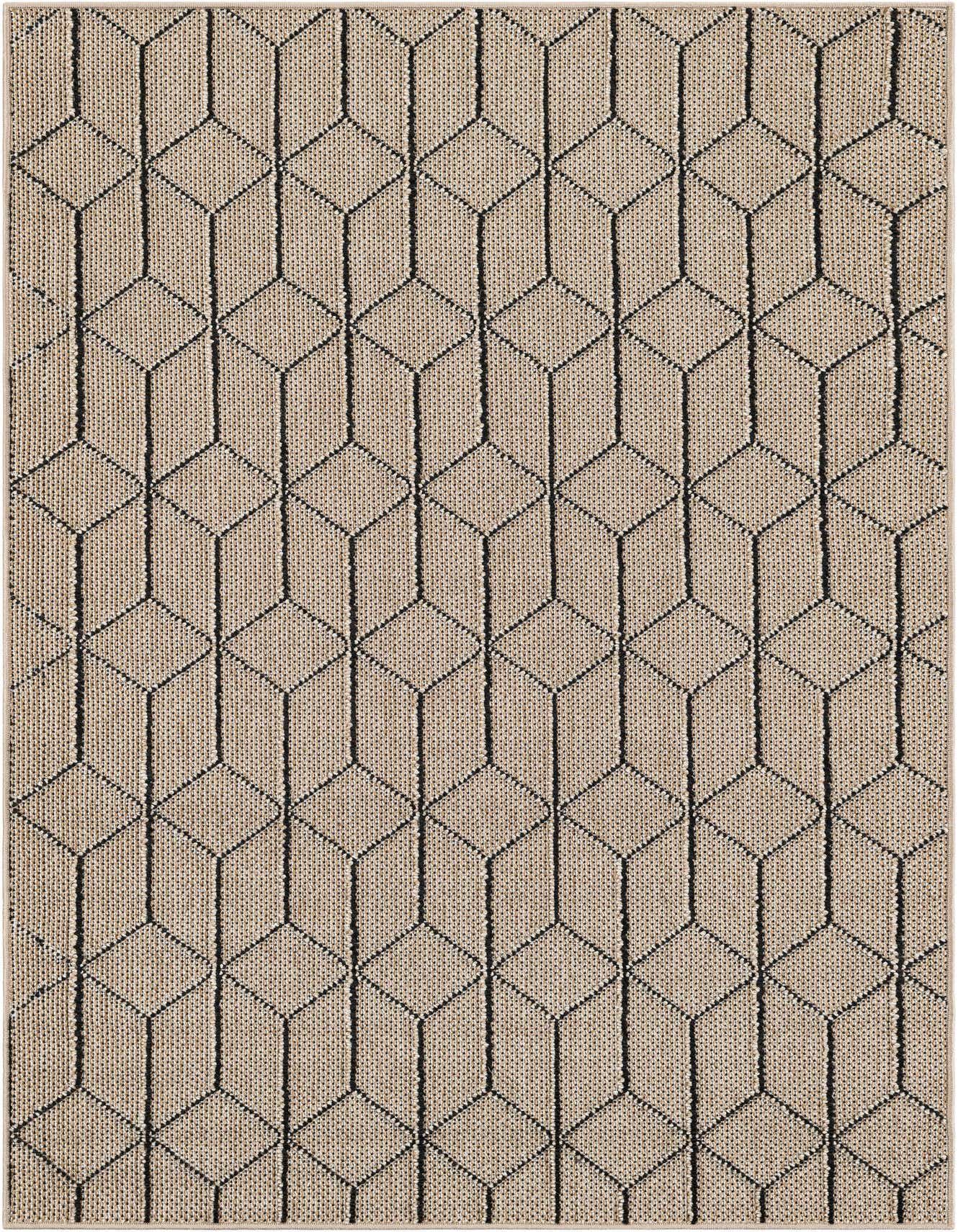 4' 1 x 6' 1 Easy-Clean Trellis Indoor / Outdoor Rug