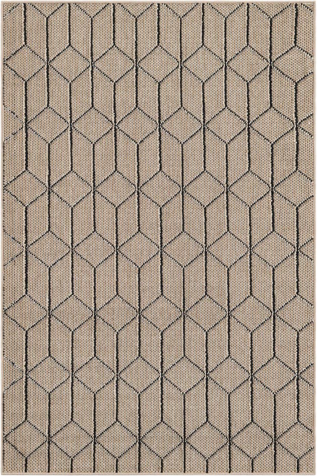 Detail image of 4' 1 x 6' 1 Easy-Clean Trellis Indoor / Outdoor Rug