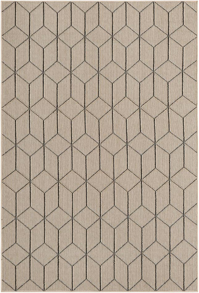 Detail image of 6' 1 x 9' Easy-Clean Trellis Indoor / Outdoor Rug