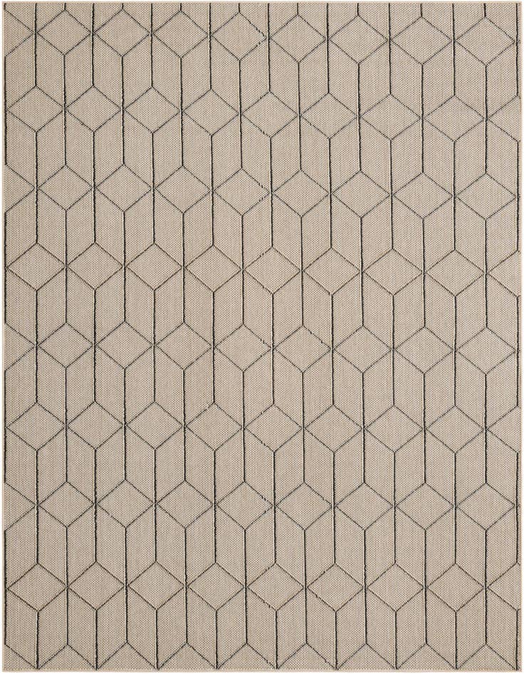 Detail image of 7' 10 x 10' Easy-Clean Trellis Indoor / Outdoor Rug