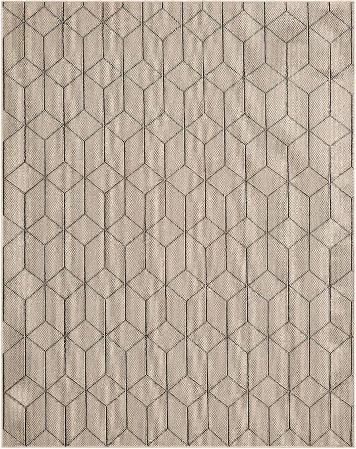 7' 10 x 10' Easy-Clean Trellis Indoor / Outdoor Rug